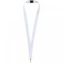 Lago lanyard with break-away closure White