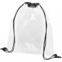 Lancaster transparent drawstring bag 5L Black