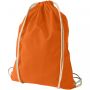 Oregon 100 g/m² cotton drawstring bag 5L Orange