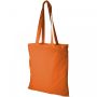 Madras 140 g/m² cotton tote bag 7L Orange