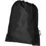 Oriole RPET drawstring bag 5L Black