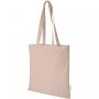 Orissa 100 g/m² organic cotton tote bag 7L Pink