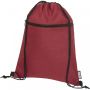 Ross RPET drawstring bag 5L Red