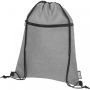 Ross RPET drawstring bag 5L Grey