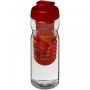 H2O Active® Base 650 ml flip lid sport bottle & infuser Red