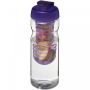 H2O Active® Base 650 ml flip lid sport bottle & infuser Purple