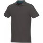 Beryl short sleeve men's organic recycled polo Grey