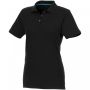 Beryl short sleeve women's organic recycled polo Black