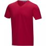 Kawartha short sleeve men's organic V-neck t-shirt Red