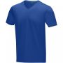 Kawartha short sleeve men's organic V-neck t-shirt Blue