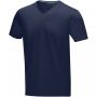 Kawartha short sleeve men's organic V-neck t-shirt Navy Blue