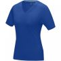 Kawartha short sleeve women's organic V-neck t-shirt Blue