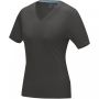 Kawartha short sleeve women's organic V-neck t-shirt Grey