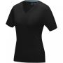 Kawartha short sleeve women's organic V-neck t-shirt Black