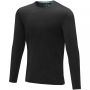 Ponoka long sleeve men's organic t-shirt Black