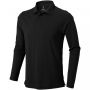 Oakville long sleeve men's polo Black