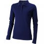 Oakville long sleeve women's polo Navy Blue