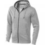 Arora men's full zip hoodie Grey melange