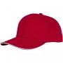 Ceto 5 panel sandwich cap Red