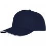 Ceto 5 panel sandwich cap Navy Blue