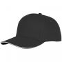 Ceto 5 panel sandwich cap Black