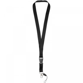 Sagan phone holder lanyard with detachable buckle Black