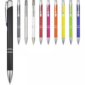 Moneta aluminium click ballpoint pen (blue ink) Blue