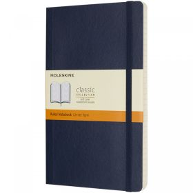 Moleskine Classic L soft cover notebook - ruled Blue