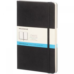 Moleskine Classic L hard cover notebook - dotted Black