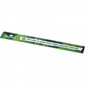 Terran 30 cm ruler from 100% recycled plastic Black