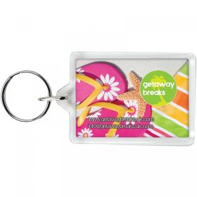 Vito C1 rectangular keychain Transparent