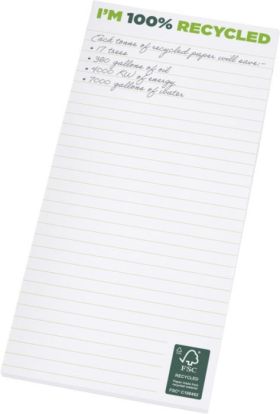 Desk-Mate® 1/3 A4 recycled notepad White