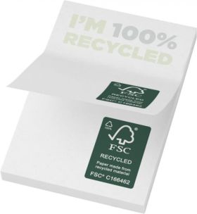 Sticky-Mate® recycled sticky notes 50 x 75 mm  White