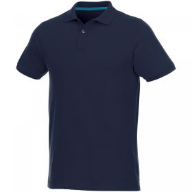 Beryl short sleeve men's organic recycled polo Navy Blue