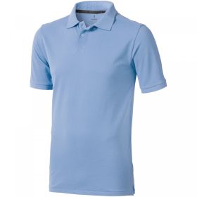 Calgary short sleeve men's polo Light blue