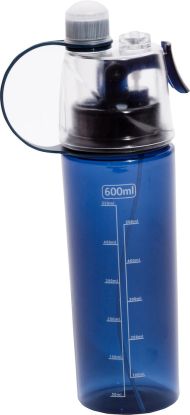 Water Bottle with Spray Navy Blue