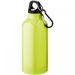 Oregon 400 ml aluminium water bottle with carabiner Neon yellow