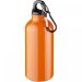 Oregon 400 ml aluminium water bottle with carabiner ORANGE