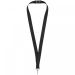 Lago lanyard with break-away closure Solid black