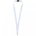 Lago lanyard with break-away closure White