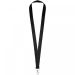 Impey lanyard with convenient hook Solid black