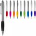 Nash ballpoint pen silver barrel and coloured grip Silver Silver