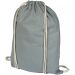 Oregon 100 g/m² cotton drawstring bag 5L Grey