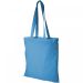 Madras 140 g/m² cotton tote bag 7L Process blue