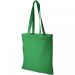 Madras 140 g/m² cotton tote bag 7L Bright green