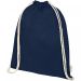 Orissa 100 g/m² organic cotton drawstring bag 5L navy