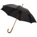 Kyle 23" auto open umbrella wooden shaft and handle Solid black