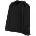 Evergreen non-woven drawstring bag 5L Solid black