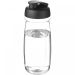 H2O Active® Pulse 600 ml flip lid sport bottle Transparent