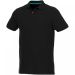 Beryl short sleeve men's organic recycled polo Solid black